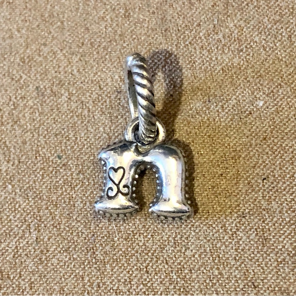 🆕 Brighton Alphabet Collection letter n Silver charm Lower case initial Retired